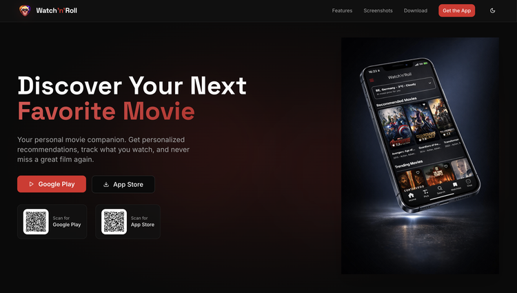 Watch'n'Roll website